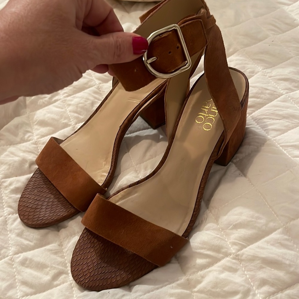 Franco Sarto Suede block heel